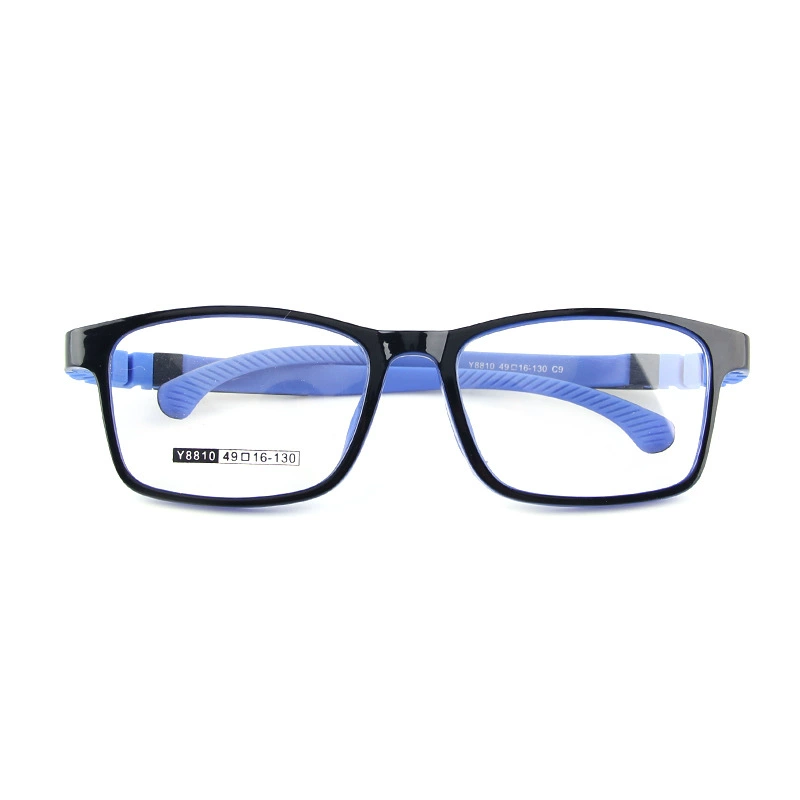 Big children's rectangular silicone elastic glasses for men and women, 10-14 years