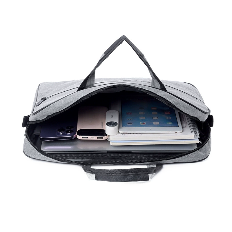 Capacious laptop, shoulder bag for documents, purse