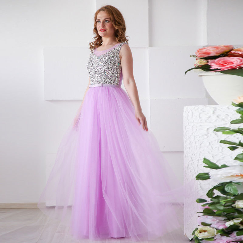 Comercio exterior de Europa y América Amazon AliExpress deseo vestido de noche de las mujeres vestido de novia con cuentas vestido de banquete sin mangas de la industria pesada