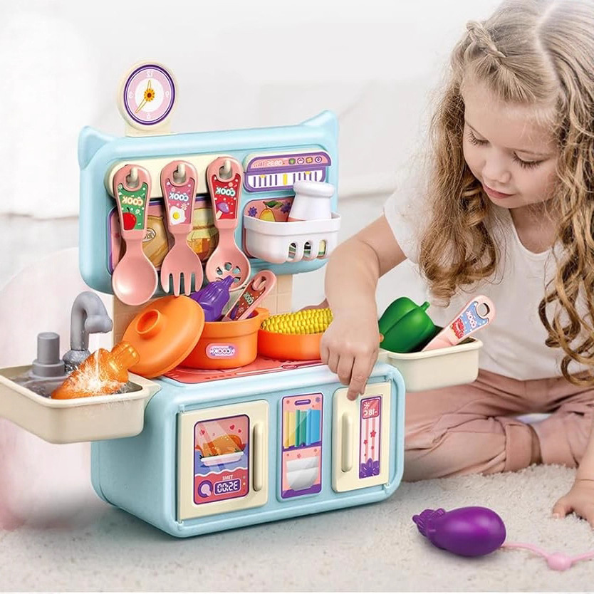 Juguetes para niños almacenan juguetes caseros de cocina Amazon simulación cocina con juguetes funcionales de agua