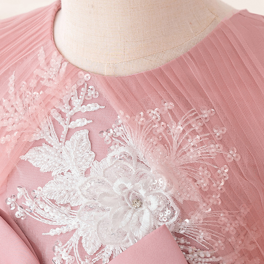 Vestido de princesa para niñas de comercio exterior, niña de las flores, niña, vestido de noche, traje de interpretación de piano para niños, vestido de pasarela