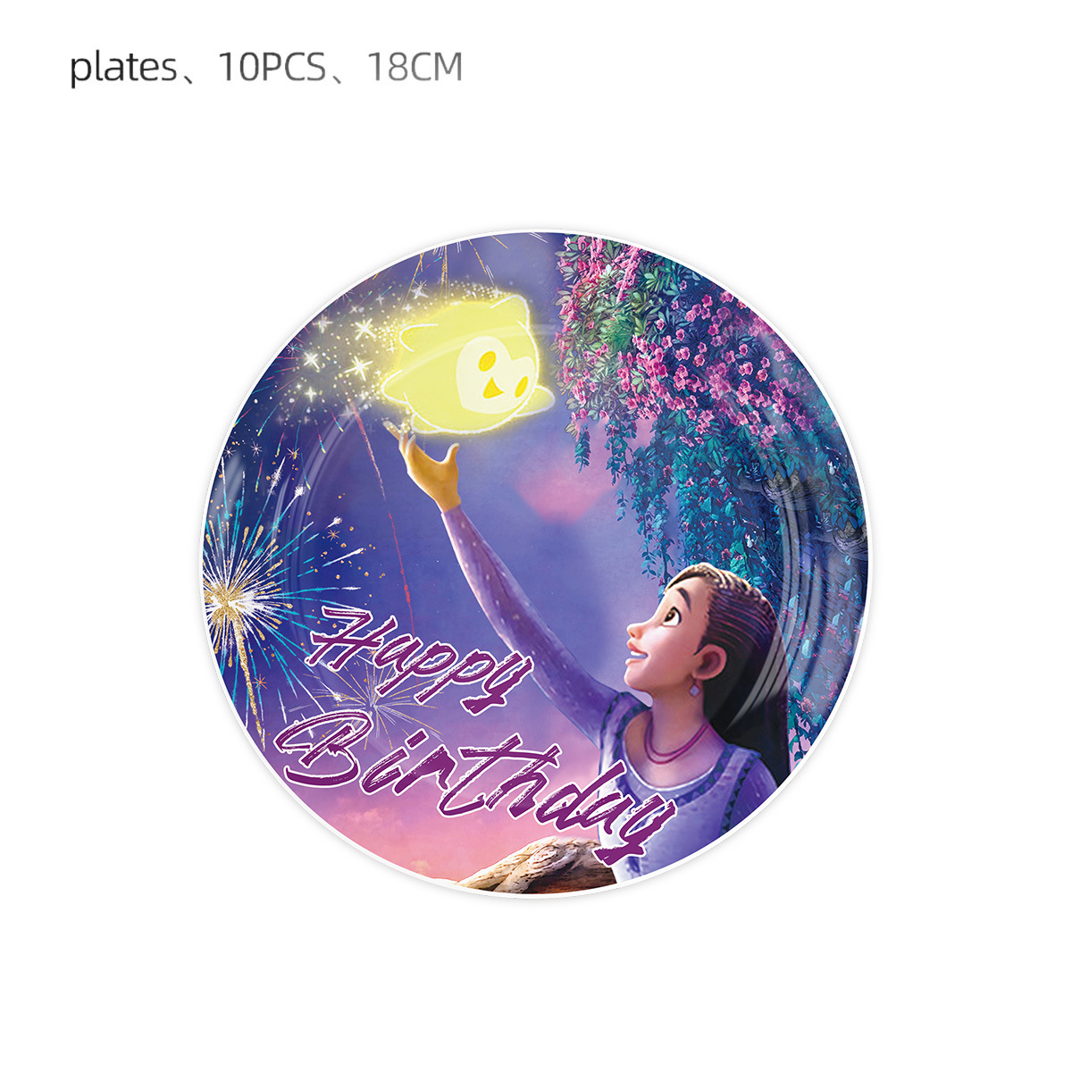 Estrella deseo cumpleaños tema Fiesta suministros vajilla decorativa Placa de papel taza tejido mantel cuchillo tenedor cuchara vajilla traje