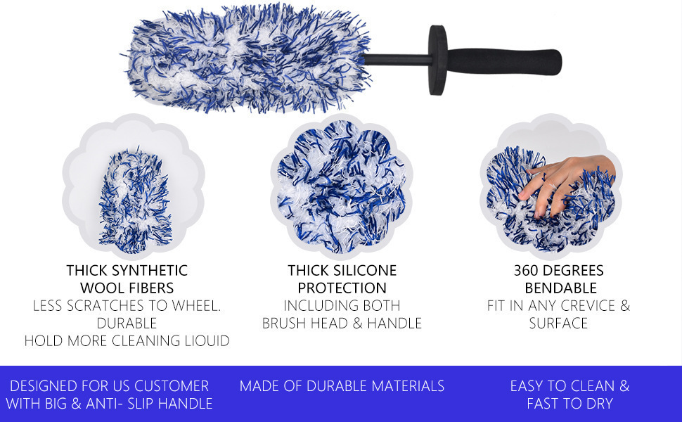 Wheel Brush, Car Tire Cleaning Supplies, Car Brush, Car Beauty Care, Car Wash, Dust Removal Duster, Car Care Tools, Maintenance