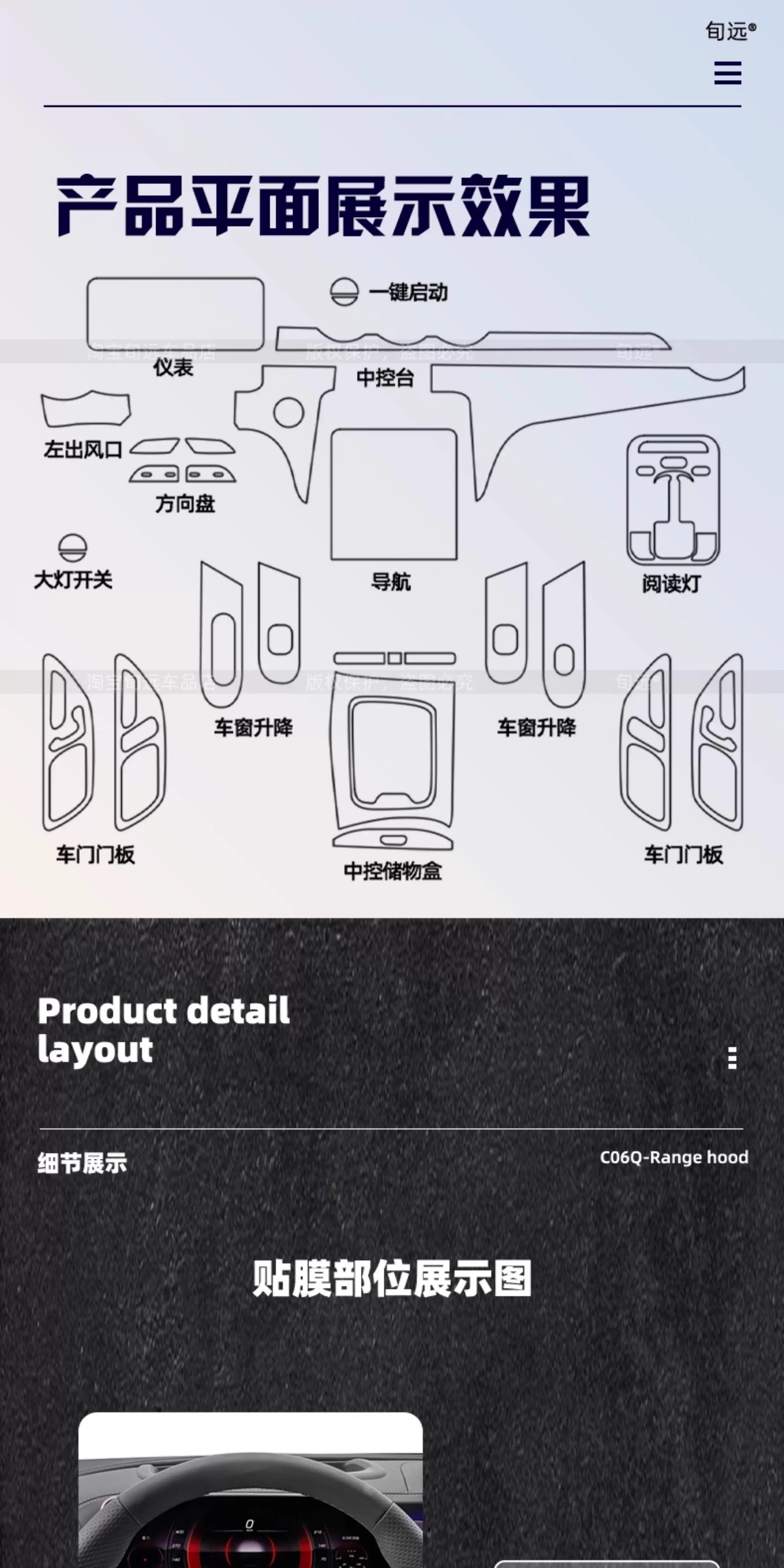 Suitable for 26 Models of Mercedes-Benz C-Class C260L Center Console Gear Shift Film Glc300 Interior Protection Screen Tempered Film Modification