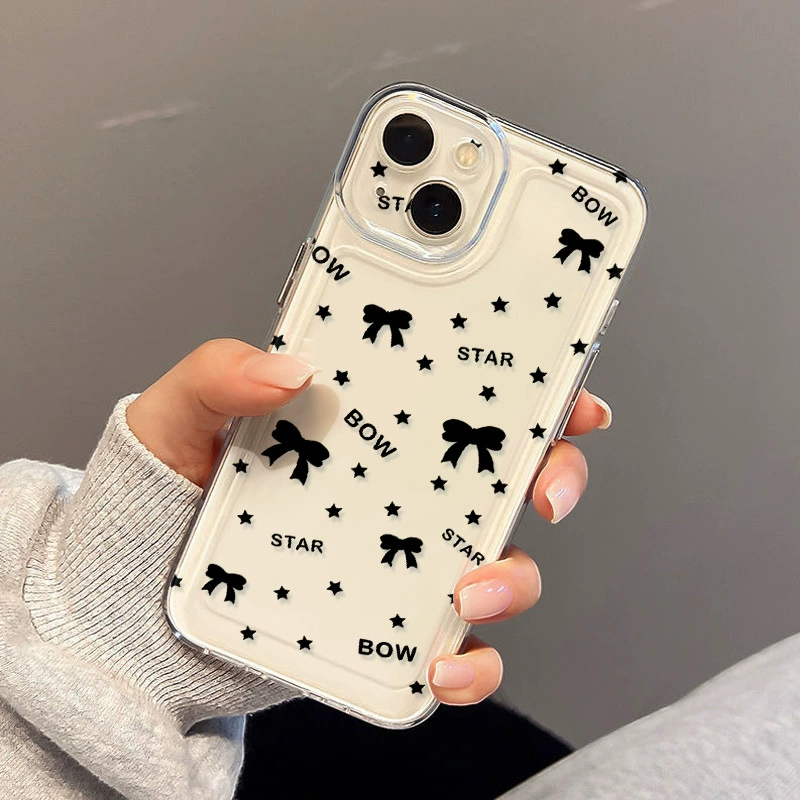 Кейс для телефона Apple совместимый с пространством с бантом, iPhone16 Pro, iPhone 14, iphone, защита от падения