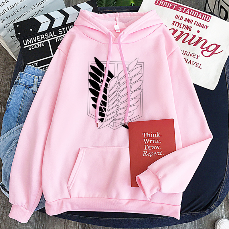 2020 nuevo ataque gigante logo Sudadera con capucha mismo estilo manga larga fleece sudadera suéter 2