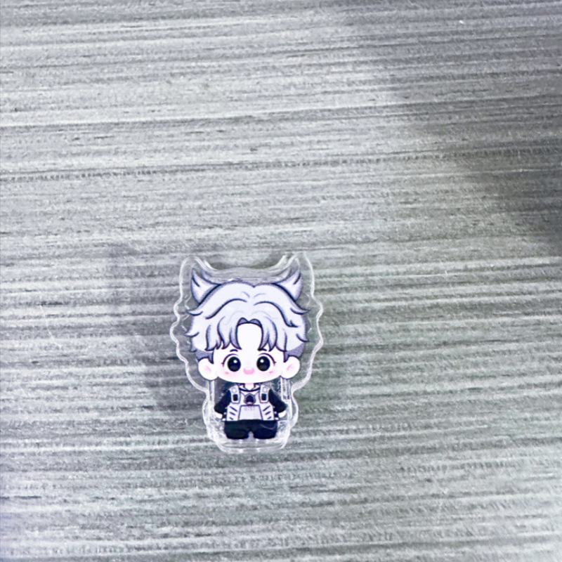 アクリルppクリップ漫画かわいい透明かわいい接着クリップ小さなギフト両面収納メモクリップ|undefined