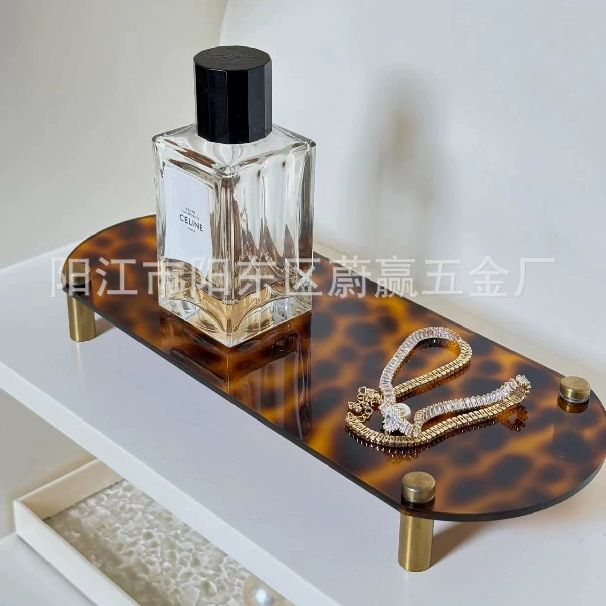 Самый продаваемый от производителя в стиле леопардового принта, французский романтический роуд * ретро акриловый поднос, ювелирные украшения для душа, вход