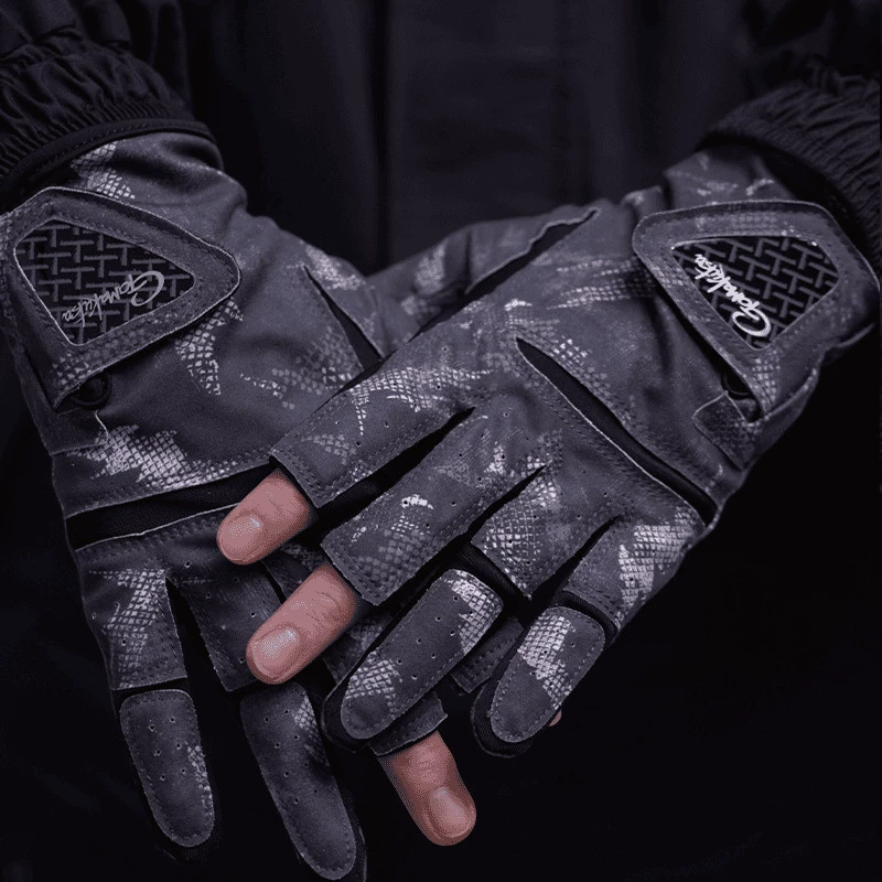 Перчатки M6X Crucian carp для наружной рыбалки теплые зимой и утечка трипальцевого подтягивания, специальная дышащая защита от солнца