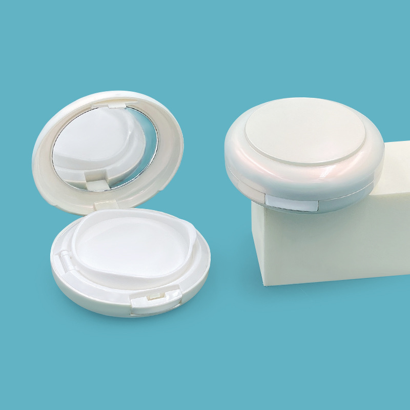 利盛工厂定 制珠光焕彩圆形凸盖气垫盒包材CCBB霜粉底液容器分装