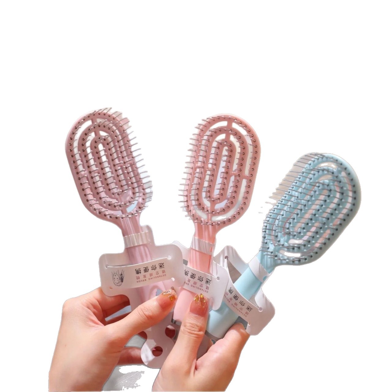 Peñón de costilla hueco portátil pequeño portátil con cabello rizado artefacto de modelado esponjoso peñón de aire craneal para el hogar