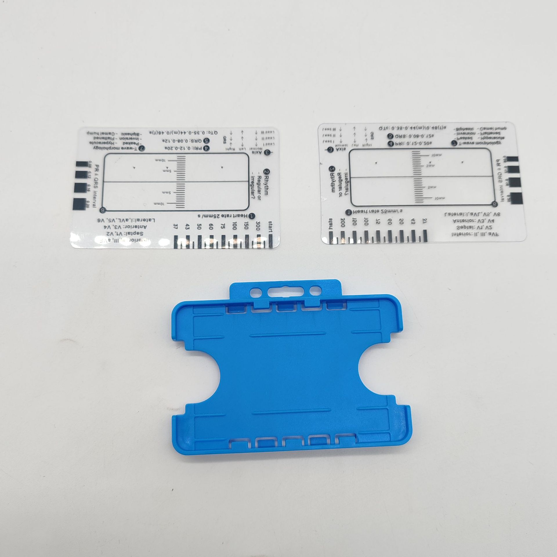 심전도 2개, 7단자 + 파란색 보관함 1개
