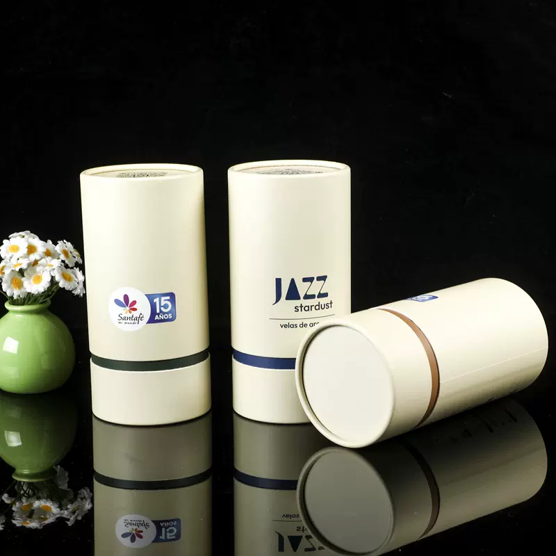 食品茶叶包装纸罐创意广告化妆品礼品纸筒防潮密封牛皮纸罐定制