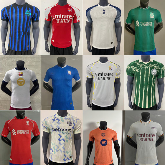 2425 player version Miami AC Milan Real Madrid Manchester City Liverpool Barcelona Arsenal home and away football uniform