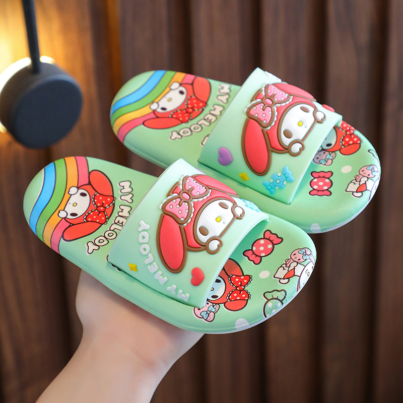 Zapatillas Niños para niños y niñas lindo bebé Verano interior niños antideslizante de dibujos animados hogar niño niños