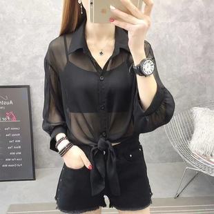 [Good Quality] Chiffon Summer New Loose Cardigan Shawl Thin Versatile Sun Protection Clothes Jacket Women's Shirt