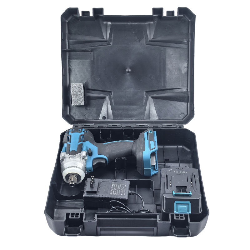 Llave de impacto eléctrica de litio sin escobillas llave eléctrica destornillador portátil gran par de reparación de automóviles pistola de aire fábrica al por mayor