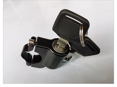 Electric car motorcycle safety helmet lock aluminum alloy hook anti-theft fixed multi-function key head cap lock Universal (Helmet lock) - 1-handleanti-theft-helmet-lock-delivery-tool