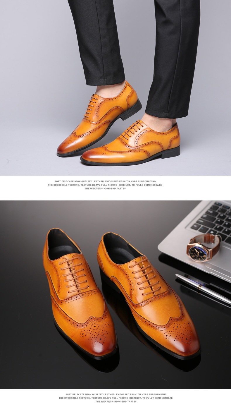 Factory direct supply spring new formal casual men's shoes Oxford Business Men's shoes cross-border for a generation of hair_vogvips.com