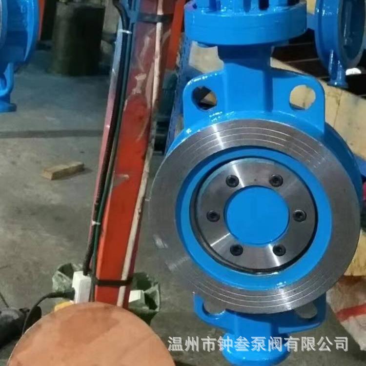 D673W不锈钢气动对夹式硬密封蝶阀D673W-25P三偏心多层次气动蝶阀