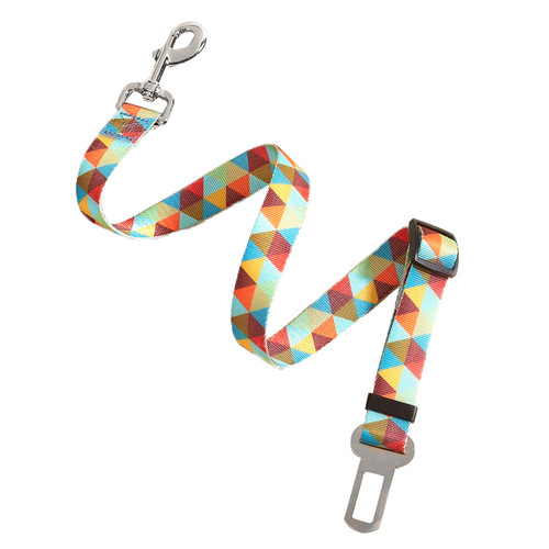 WAOPET New Printed Pet Car Safety Belt Dog Harness Nylon Car Pet Supplies