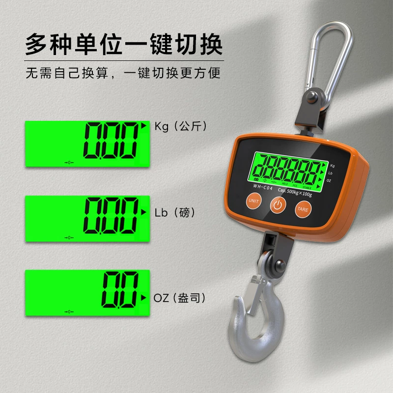 Электронные весы WeiHeng 500kg Производитель промышленных крановых весов Малые крановые весы Оптовые портативные весы.
