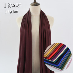 Cross-border sample/color pure cotton sweat fabric ladies scarf silk cotton modal jersey headscarf long scarf