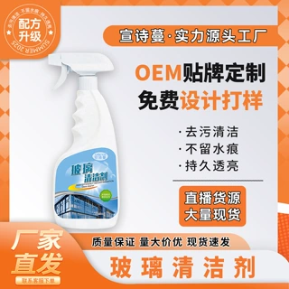 玻璃清洗剂家用保洁浴室客厅玻璃清洁剂多效去污去渍除垢擦窗神器