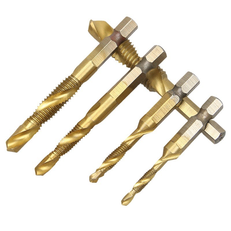 Cone compuesto 3 - en - 1 para perforar agujero de perforación de alta dureza M3 - M10 cone compuesto para máquina de 6 piezas