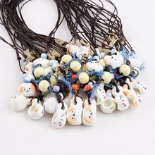 景德镇陶瓷手绘迷你小水杯项链可爱少女心百搭甜美配饰搭配礼物