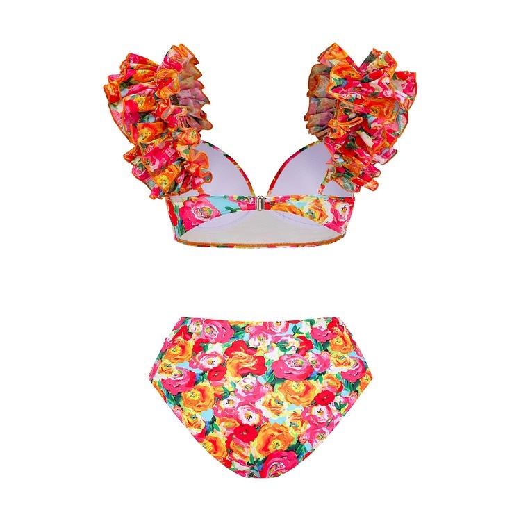 Women's Ditsy Floral 3 Pieces Set Bikinis Swimwear display picture 3