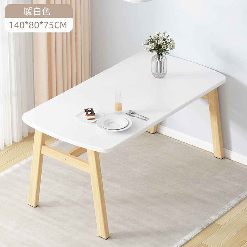 Mesa de comedor para uso doméstico, apartamento pequeño, mesa de comedor moderna y sencilla, mesa de comedor combinada, mesa rectangular, mesa y silla de restaurante de comida rápida informal