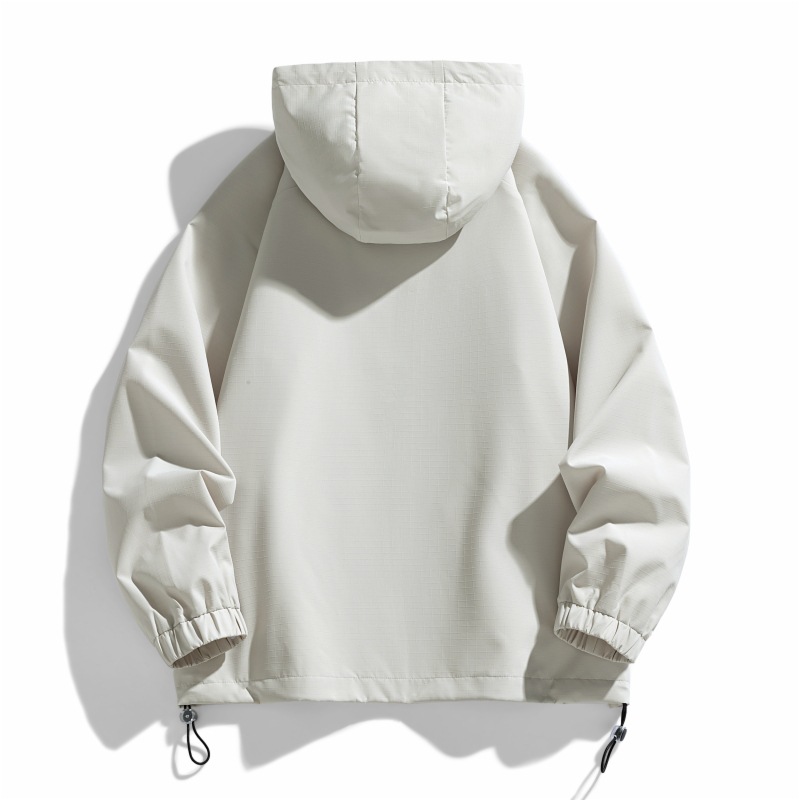 Giacca da lavoro con cappuccio del marchio americano alla moda per uomo, vestibilità ampia, giacca a vento casual da uomo, stile inizio autunno 2025_voghion.com