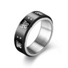 Fashionable ring engraved stainless steel, accessory, simple and elegant design