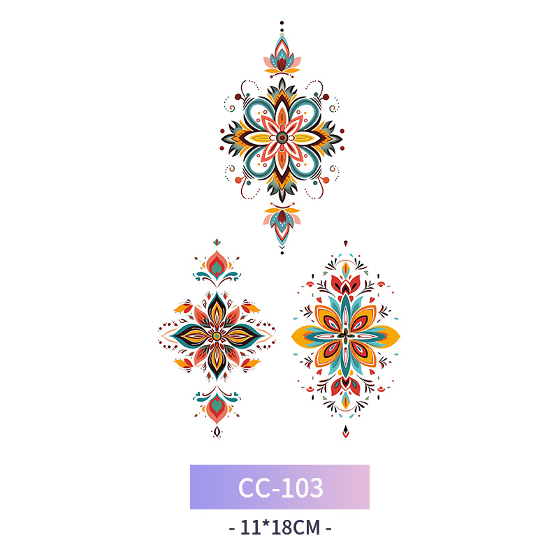 Transfronterizo en stock al por mayor de halloween colorido mariposa tatuaje pegatinas simulación sangrienta cicatriz pegatinas divertidas pegatinas impermeables