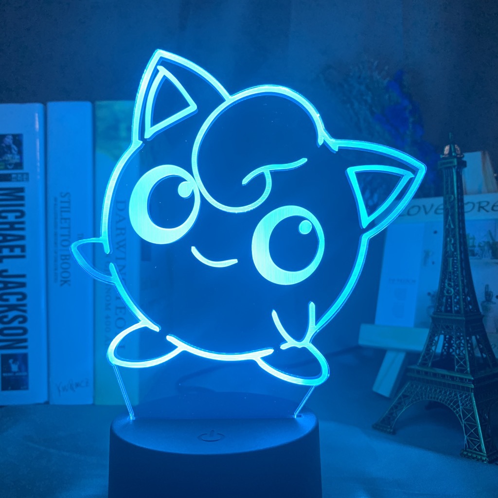 Baokemeng Pikachu 3D luz de la noche LED producto creativo mascota elfo regalo lámpara Mesa mágica bebé