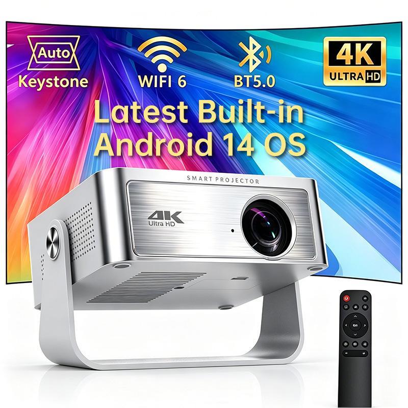 Cross-border projector for home use, ultra-high-definition bedroom smart home theater, small portable dormitory student mobile screen projection