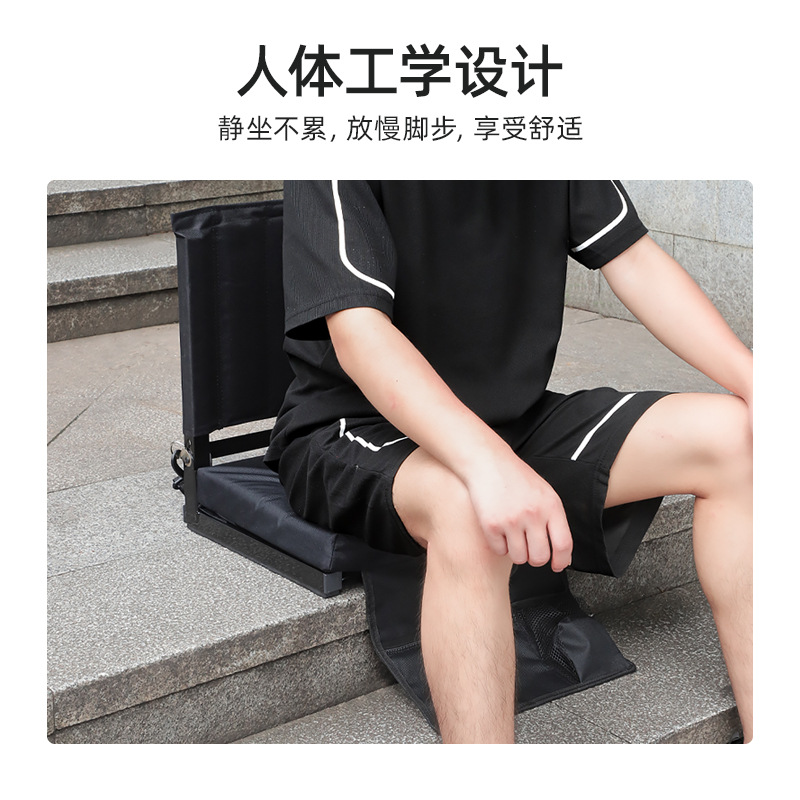 Fabricante profesional silla de estadio portátil silla de playa plegable con almohadilla para acampada