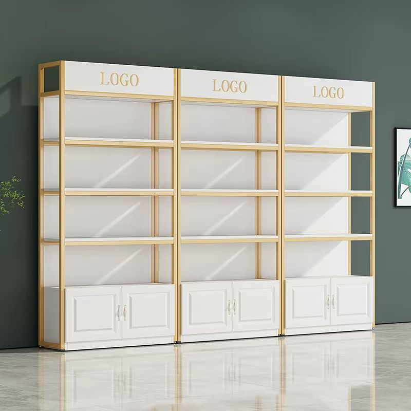 轻奢货架展示架美甲架子美容院展示柜化妆品置物架理发店展架多层