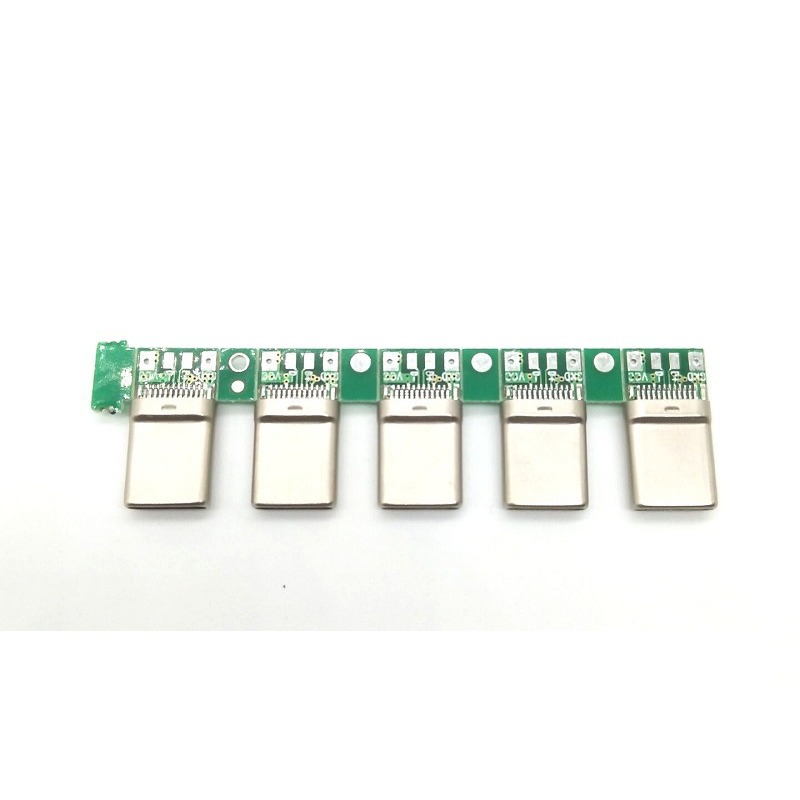 USB2.0 TYPE-C公头带板焊线式 圆形拉伸 现货