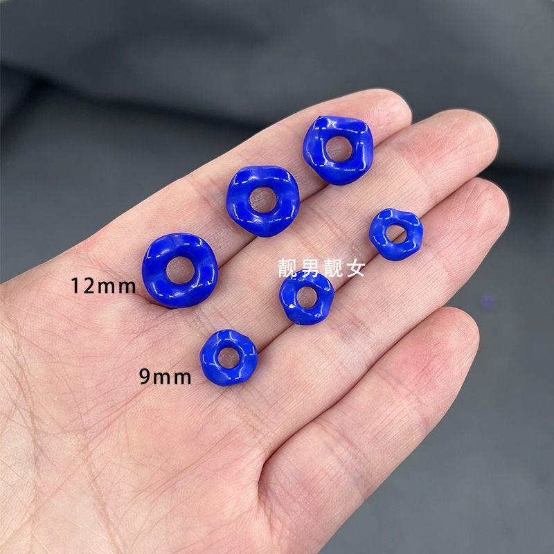 Ondas de laple falda anillo acrílico diy pulsera de cuentas hecha a mano cadena de accesorios accesorios