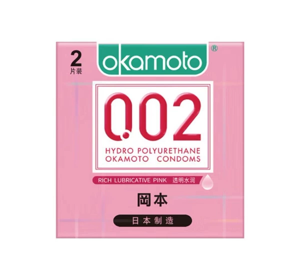Okamoto 002 Transparent Moisture 2 Pack