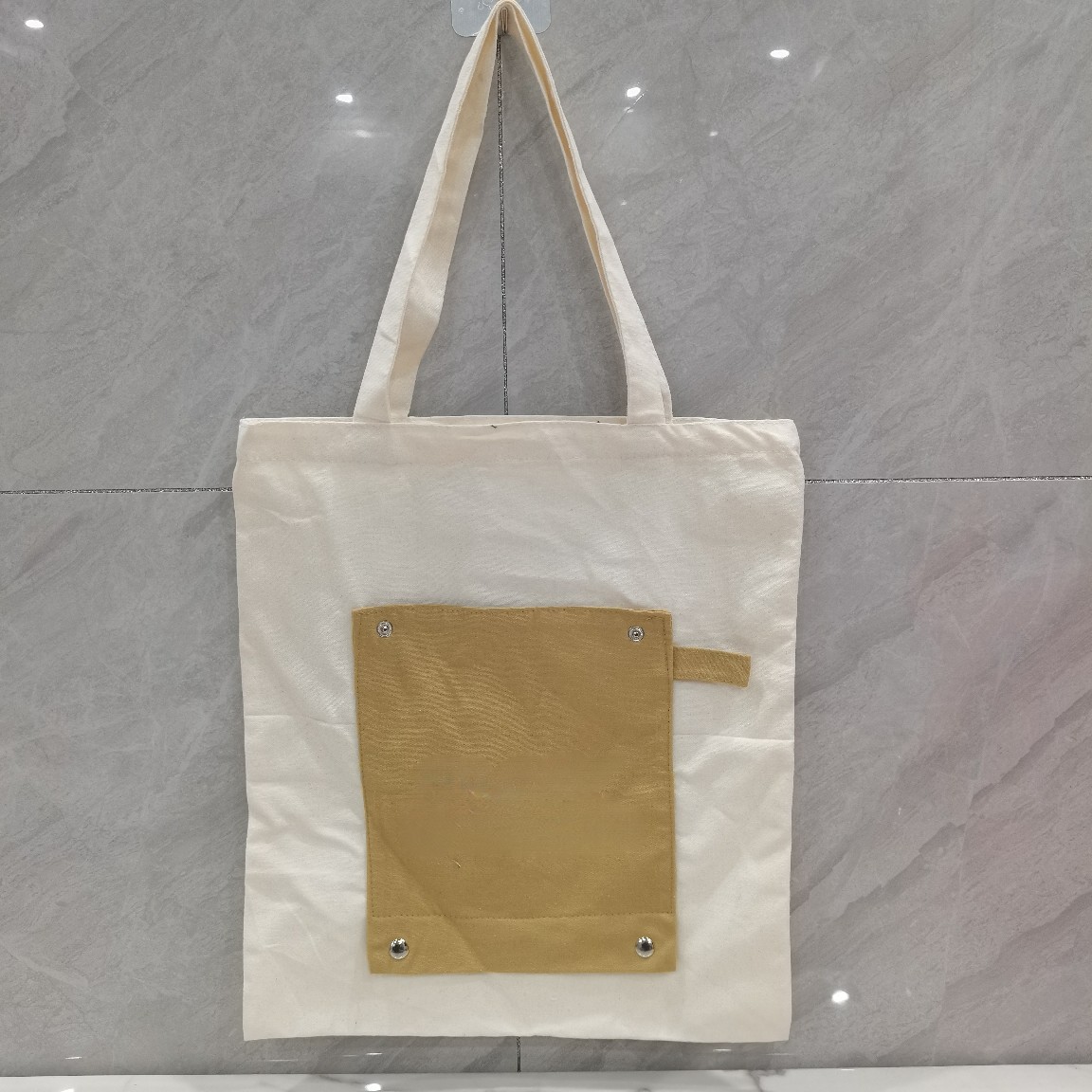 10安涤棉布手提购物袋彩印单肩手拎帆布袋折叠收纳包轻便耐用