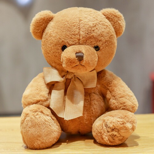 Bowtie Teddy Bear Plush Toy, Child Sleeping Pillow, Gift for Boys and Girls, Birthday Present