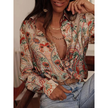 E 61348 Printed lapel resort shirt ӡ������ȼٳ����羳