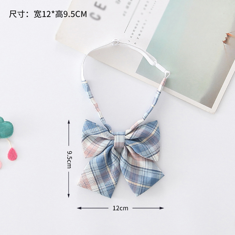 [Liquidación] Jk corbata pequeña, estilo universitario femenino, camisa de uniforme japonés a cuadros, pajarita, actuación de estudiante