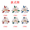 Metal golden hair accessory for bride lapel pin from pearl, three colors, wholesale