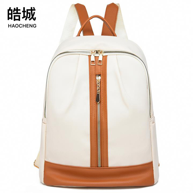 Transfronterizo al por mayor 2024 nuevas damas casuales mochila de tela Oxford moda simple mochila de viaje al aire libre