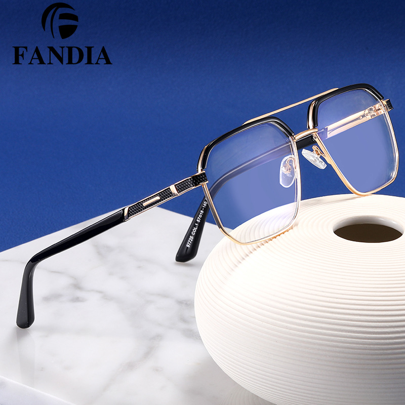 97735 nuevas gafas cuadradas tendencia de gafas cuadradas de alto nivel, gafas de miopía con grados para hombres