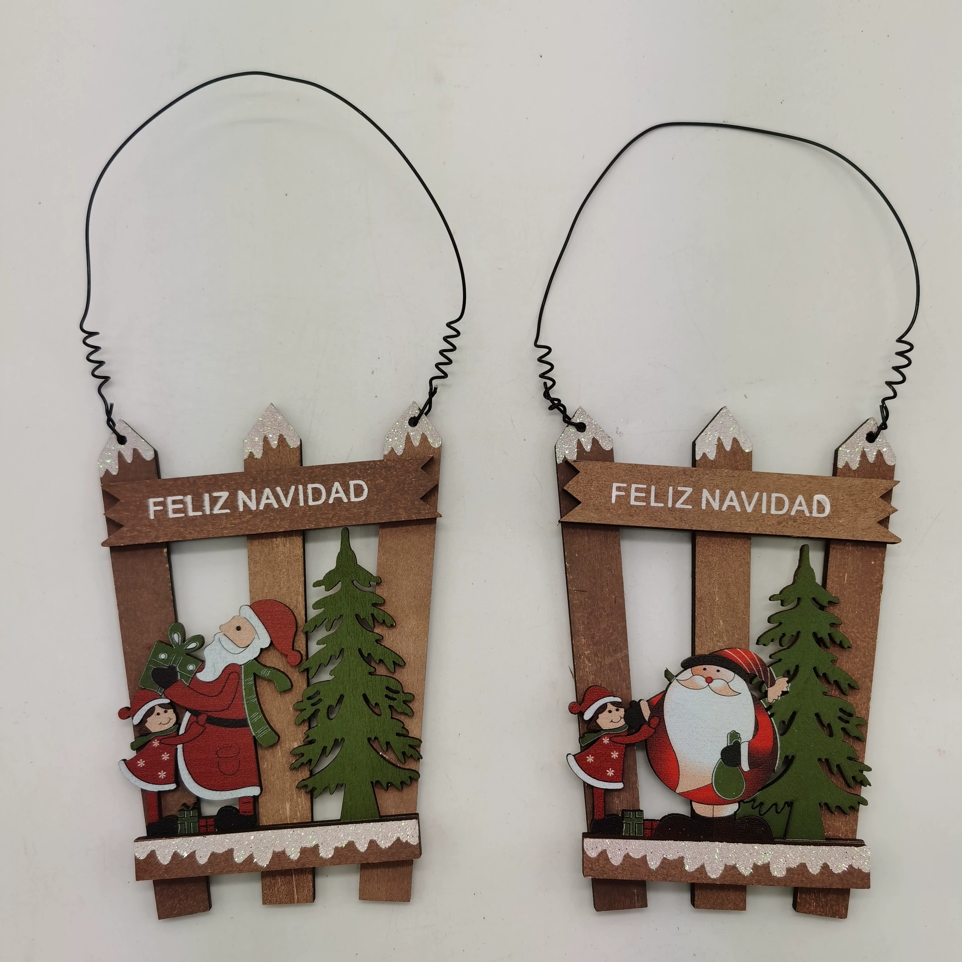 Трансграничная 2022 Рождество новый деревянный кулон Рождественский кулон бирка Рождественская бирка подвесные украшения